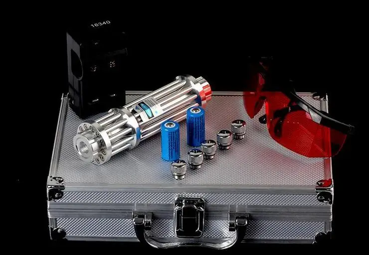 Высокая Мощность Синий лазерная указка Pen 450nm лазерный луч света фокус пушки