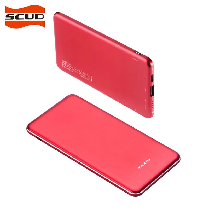 SCUD SPK-Q5 5000 мАч ультра-тонкий внешний аккумулятор Type-c и Micro USB вход портативный