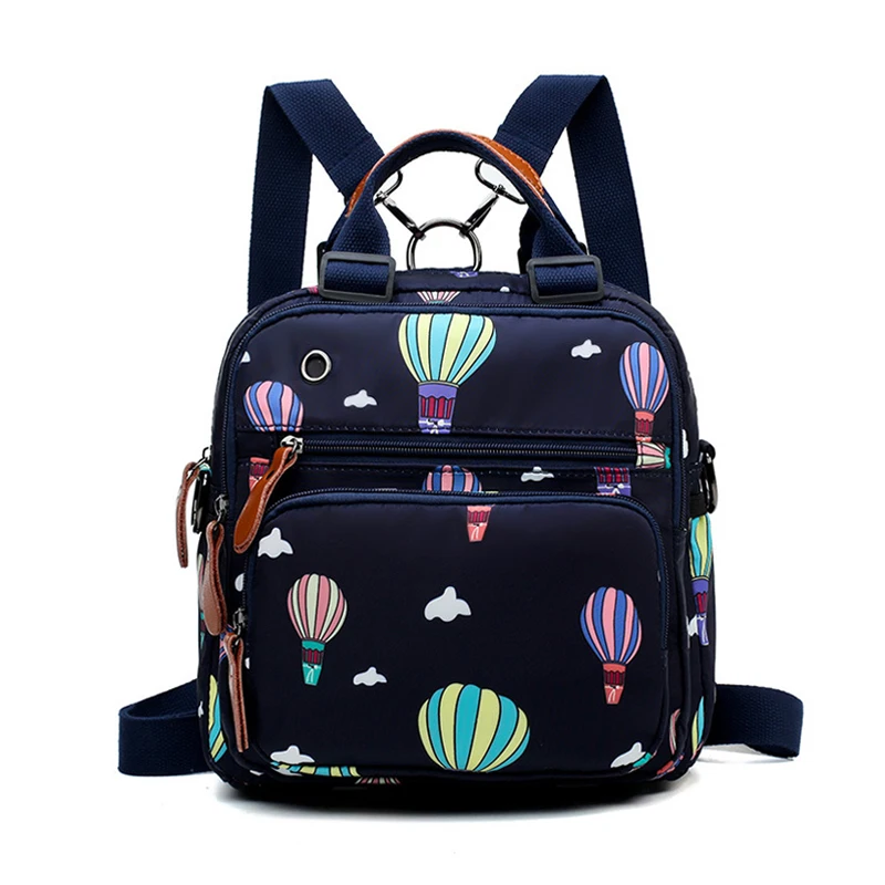 3PCS / LOT Women Nylon Backpack Waterproof Female Designer Multifunction Cartoon Print Bagpack | Багаж и сумки