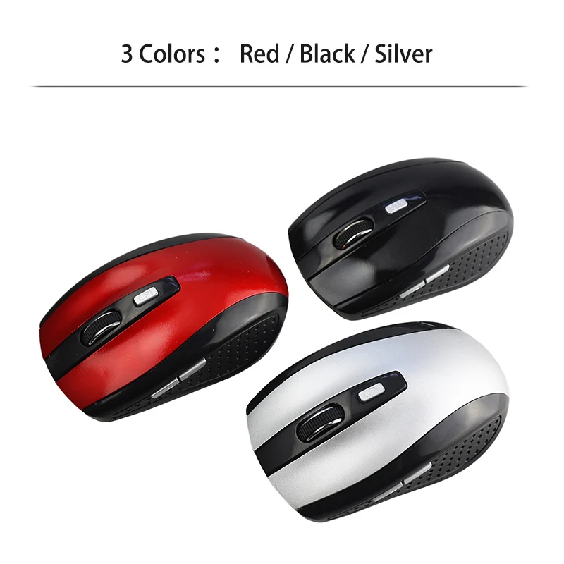Беспроводная оптическая игровая мышь 2 4 ГГц 800 DPI 6 кнопок|maus for pc|optical gaming mousewireless