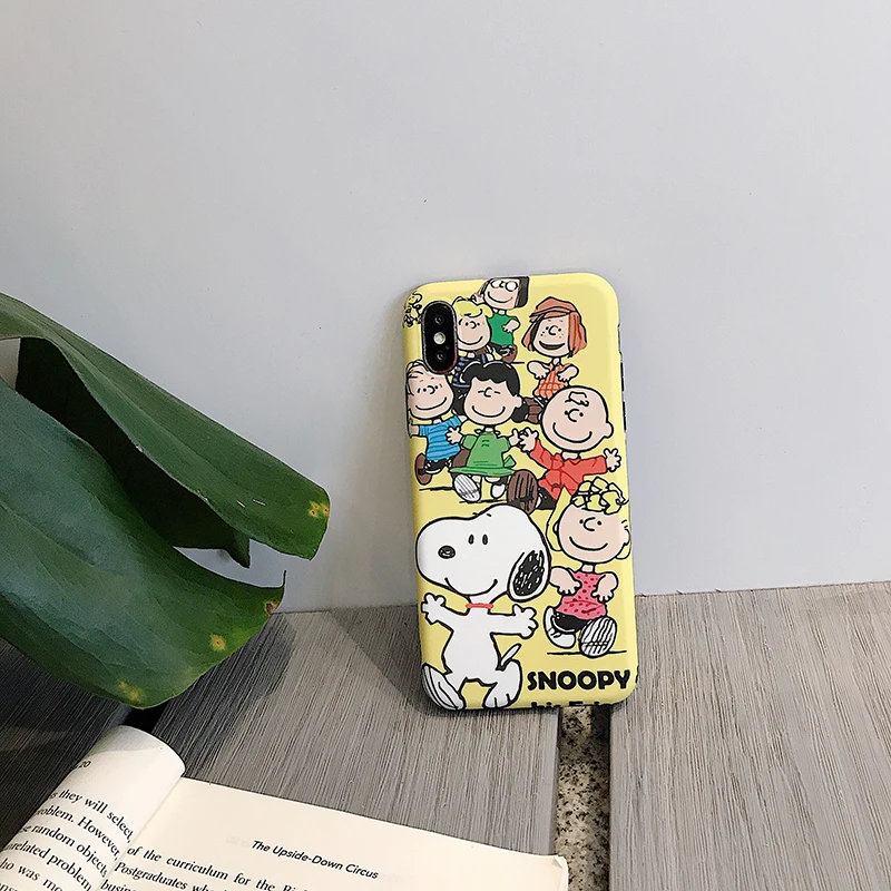Чехол для телефона для iphone 11Pro XS Max X XR милый Charlie коричневый Lucy матовый IMD мягкий чехол для iphone 6 6S 7 8 Plus задняя крышка fundas capa