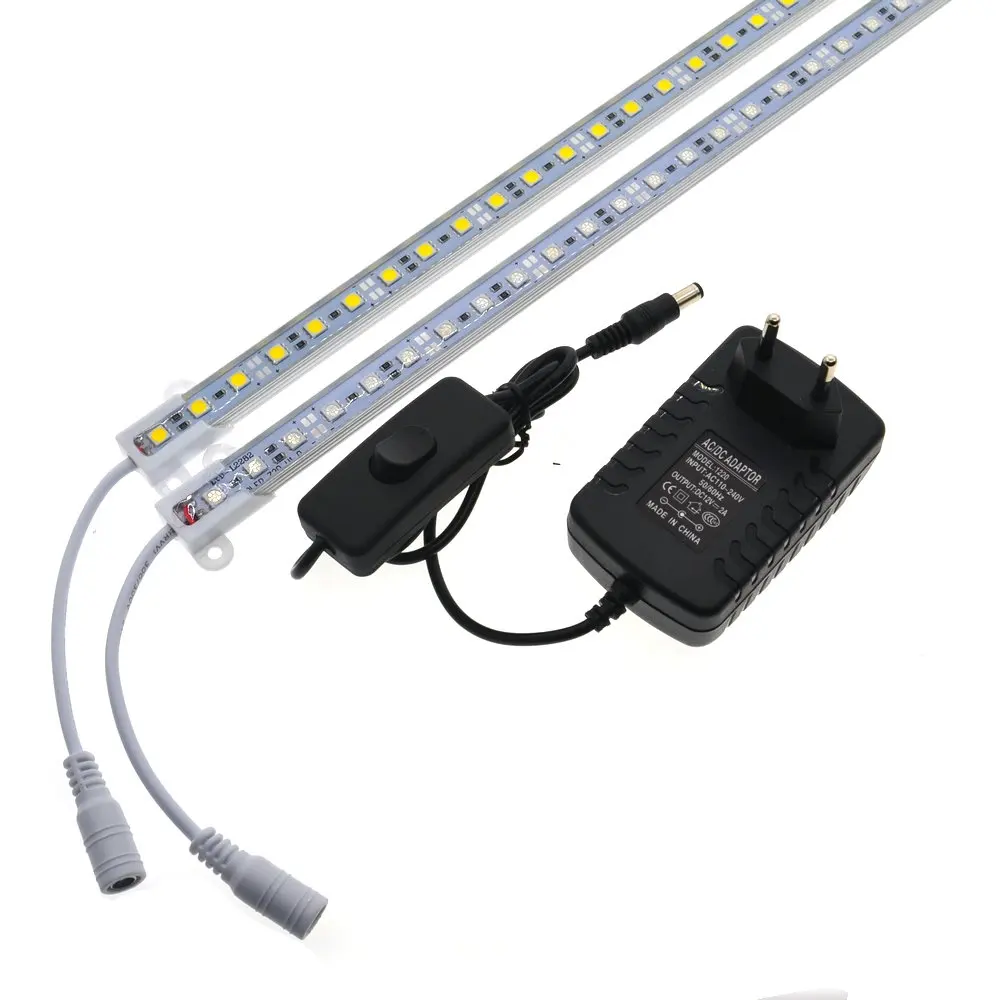 Светодиодная полоса освещения 5050 50 см IP68 SMD36 светодиодсветодиодный жесткая для