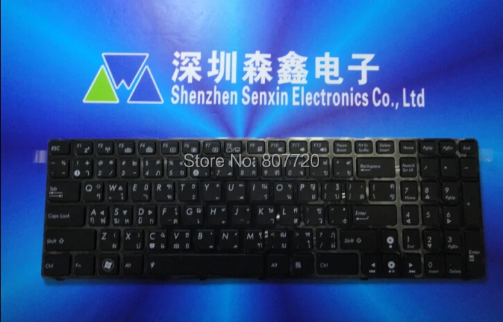 Клавиатура TA с подсветкой для ASUS G73, N61, N61JV, N61JA, N61VG, N61W, G73JW, N61VF, G73JH, G73SW, Черная