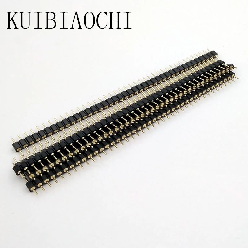 A08 40 штырьковый соединитель круглая игла 1x40 Золотой Однорядный разъем 2 54 мм