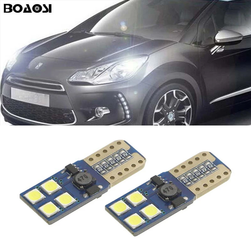 BOAOSI 2x T10 W5W светодиодный 3030SMD Автомобильные стояночные огни Sidelight нет ошибок для