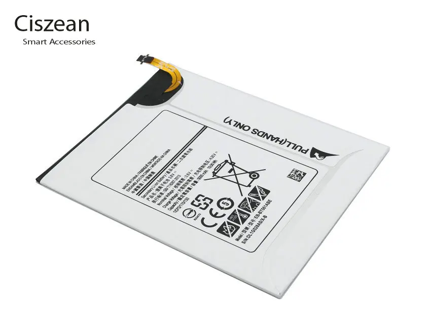 Ciszean 1 шт. EB-BT561ABE 5000 мАч сменная батарея для samsung Galaxy Tablet Tab E T560 SM-T560 T565 T561