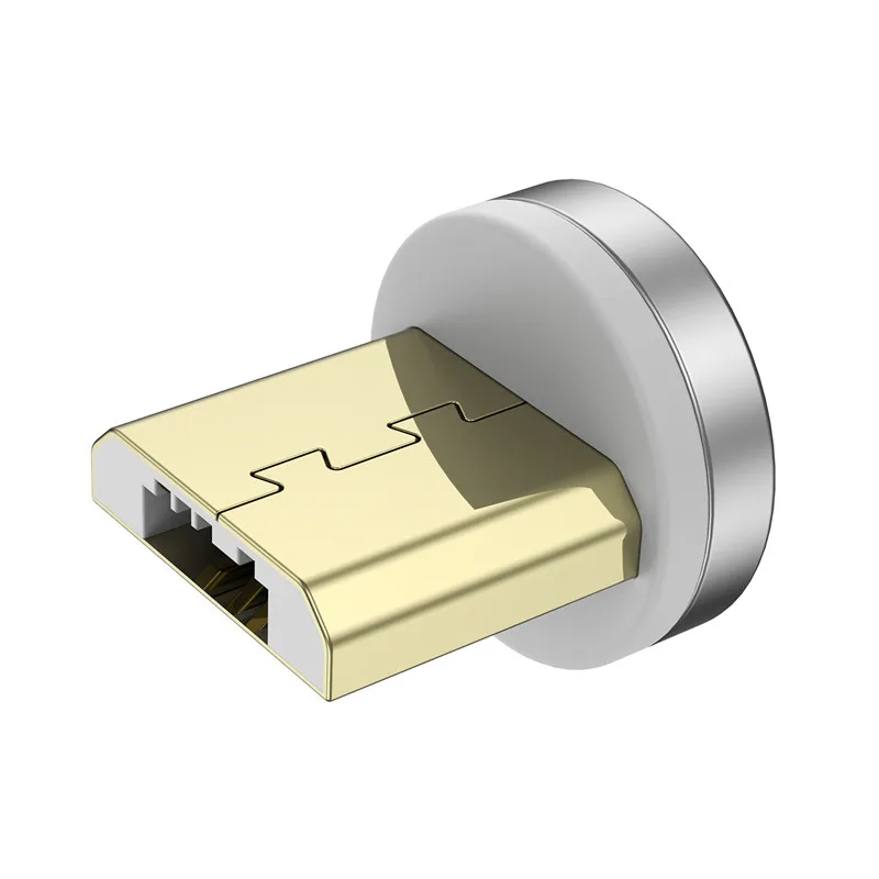 USLION светодиодный магнитный Micro usb кабель для передачи данных для samsung S10 type-c зарядный Магнитный зарядный адаптер usb type-C Мобильные кабели - Цвет: For Micro Plug