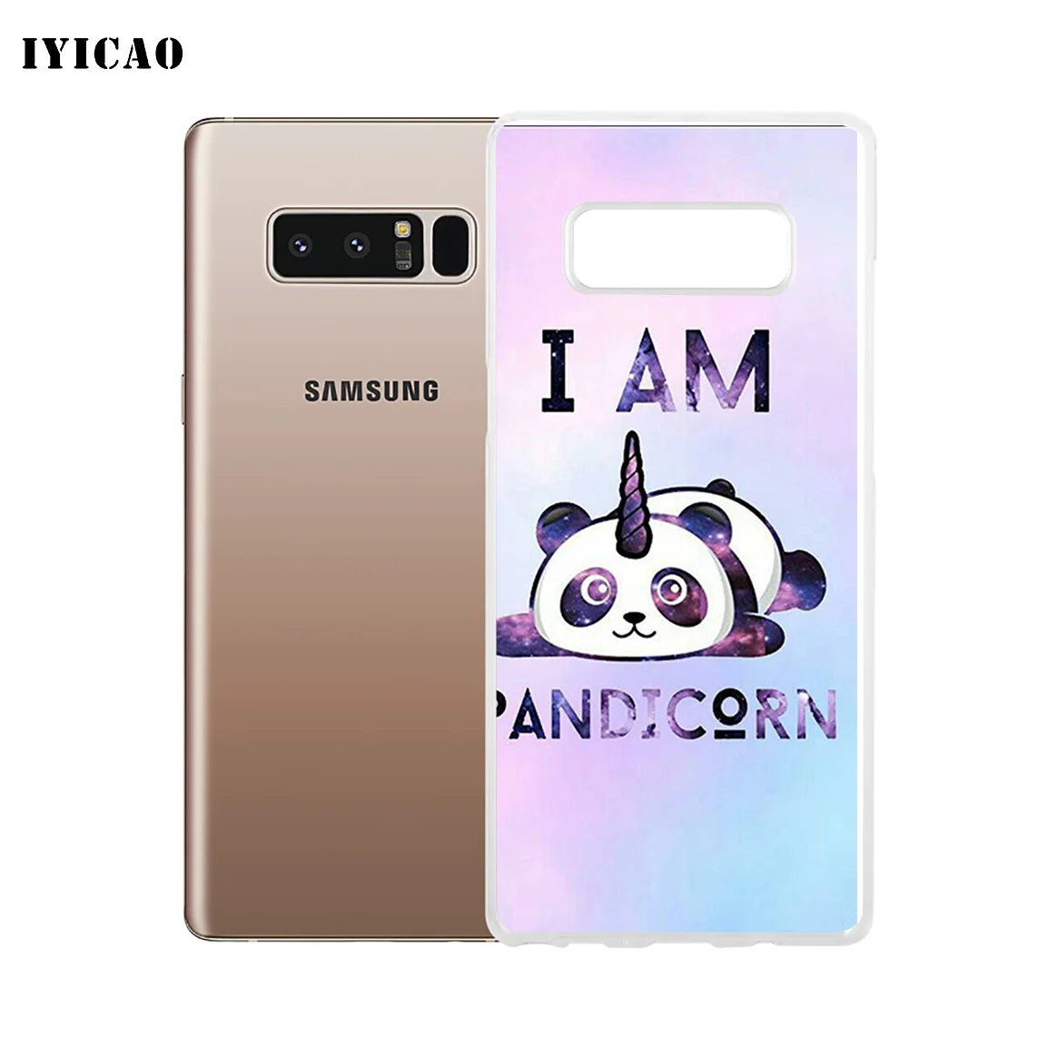IYICAO со смешным рисунком панды Мягкий силиконовый чехол для телефона samsung A5 A6 плюс