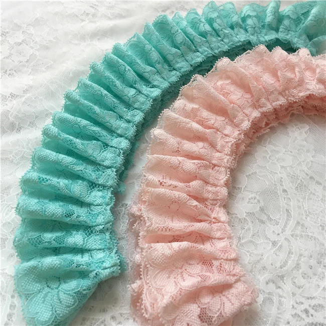 Кружевная Складная юбка манжеты кукла платье кружевной отделки свадебное