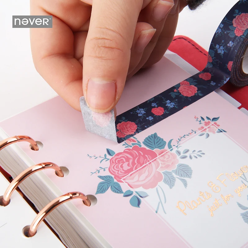 Никогда не в Корейском стиле Washi клейкая лента дневник Тетрадь декоративные Маскировочные наклейки лентой винтажные канцелярские принадлежности офисные и школьные принадлежности, комплект из 3 предметов