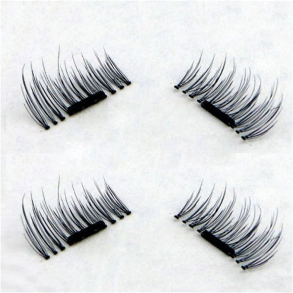 4 шт. 3D Магнитная Накладные ресницы без клея ручной работы естественным
