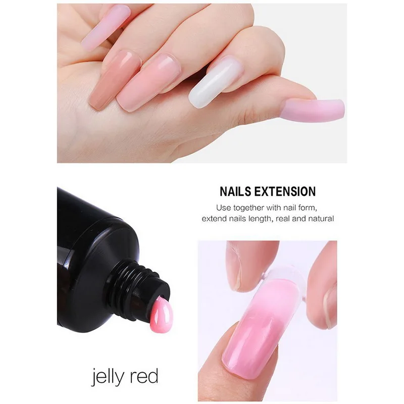 Набор для ногтей из полигеля набор 6 Вт УФ лампа Sunmini Гель лак полигель