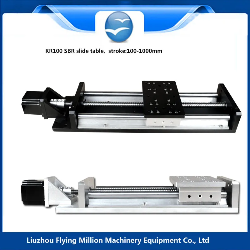 Discount wholesale effective stroke 300mm 1605 screw rod aluminiunm SBR linear stage slide table|sliding table|linear stagesbr |