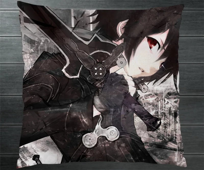Новинка Сан-меч искусство онлайн Kirito Kirigaya Kazuto двухсторонняя подушка чехол