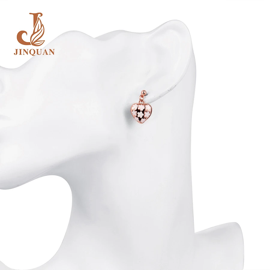 2017New дизайн Моды Сердце Протечки Масла Богемия Панк Стиль vintage Стад brincos Серьги