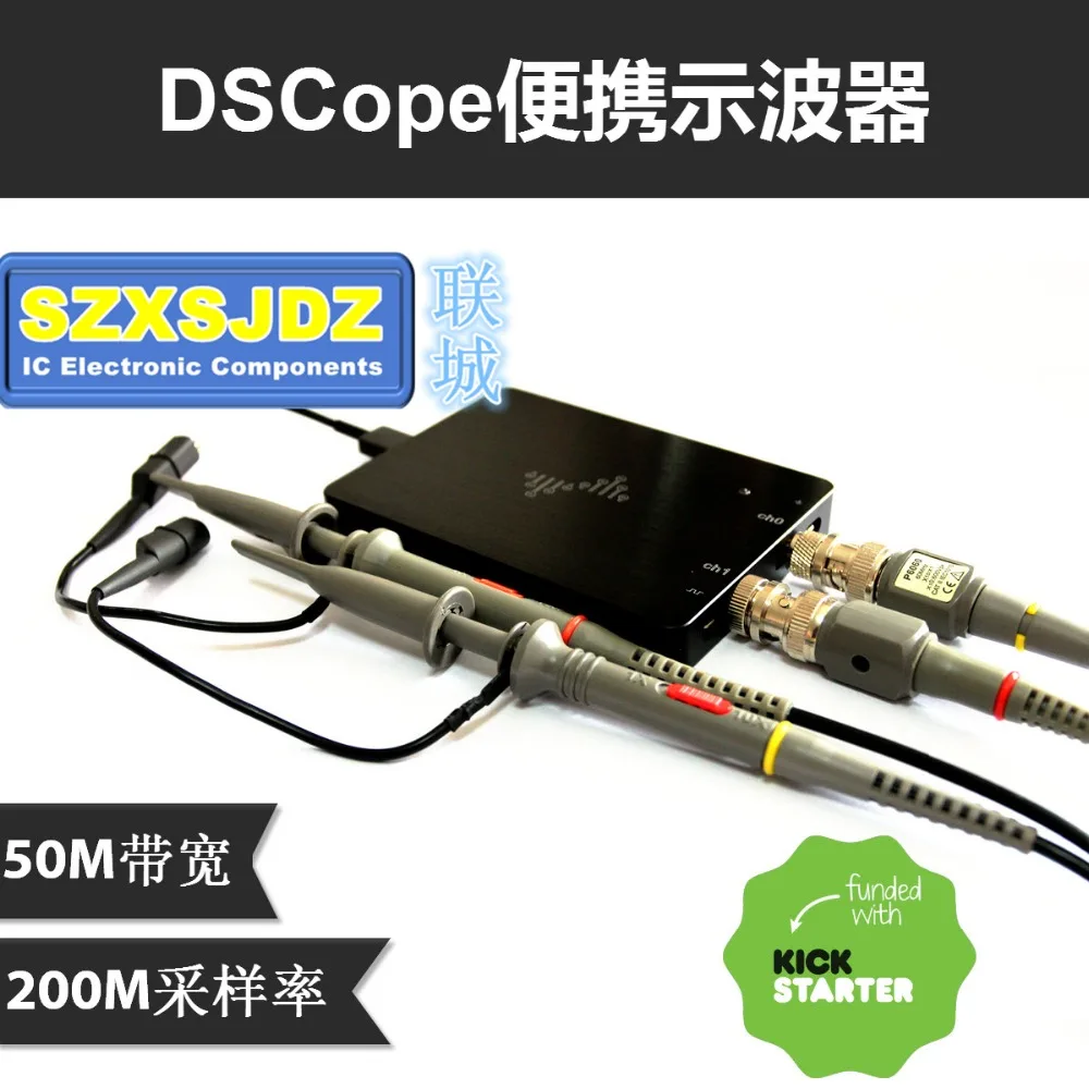 DSCope C20 C20P портативный осциллограф для отбора проб 50 м 200 двухканальная полоса
