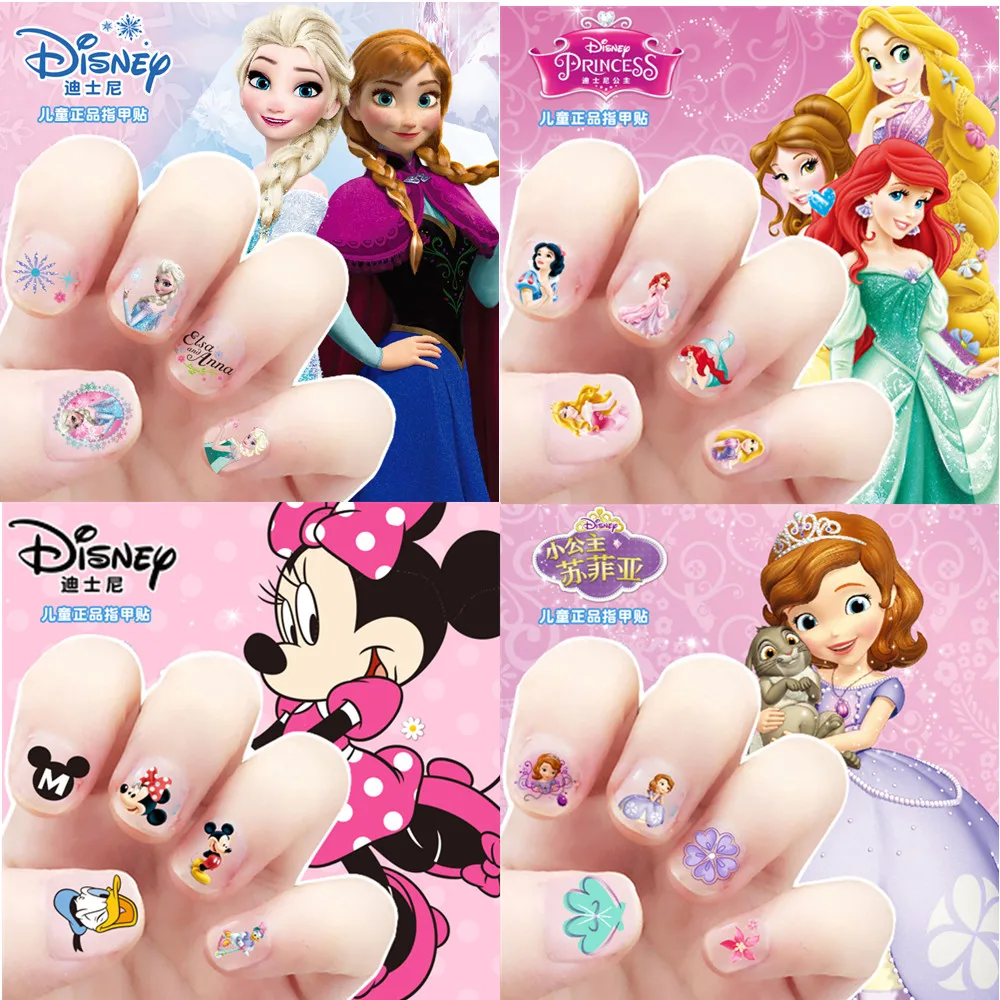30 шт. макияж Эльзы и Анны с днем рождения детская игрушка наклейки для ногтей