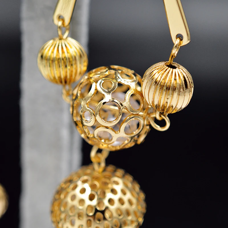 Солнечные ювелирные изделия винтажный ювелирный шар серьги-капельки