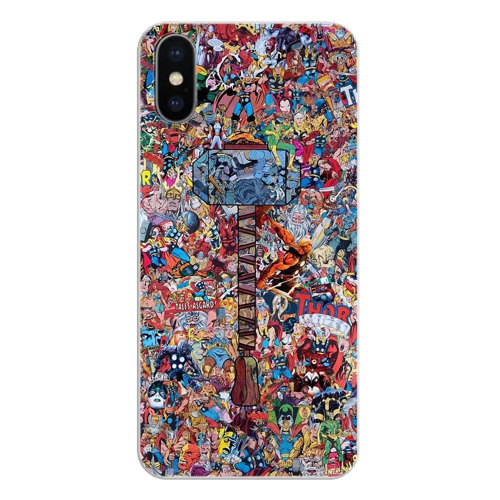 Коллаж &quotСупергерои&quot comic art прозрачные мягкие чехлы Чехлы для Motorola Moto X4 E4 E5 G5 G5S G6