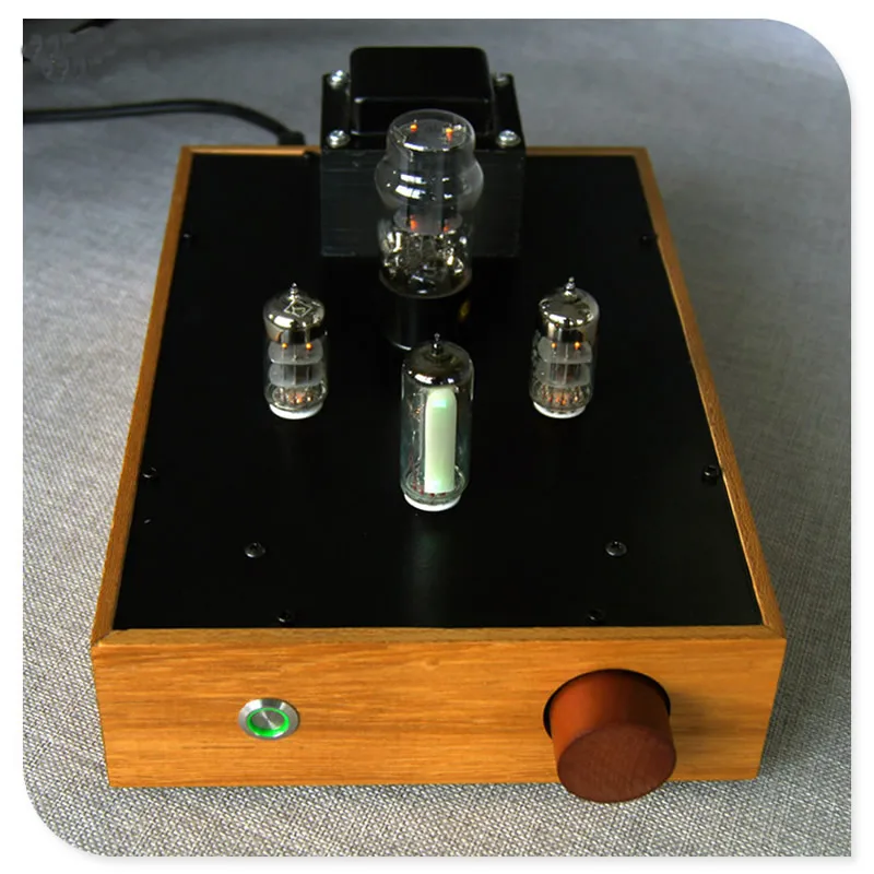 

6N3 (5670) SRPP bile preamp 5Z4P rectification with 6E2 cat eye level indication Large magnification