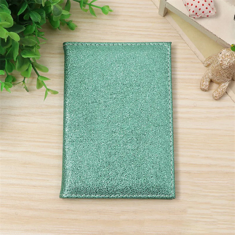 Блестящий чехол для паспорта из искусственной кожи с блестками и обложка