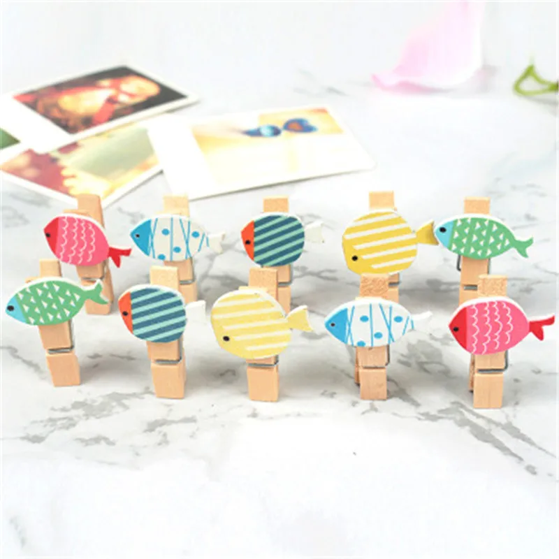 10 шт. деревянные зажимы для фотографий | Дом и сад