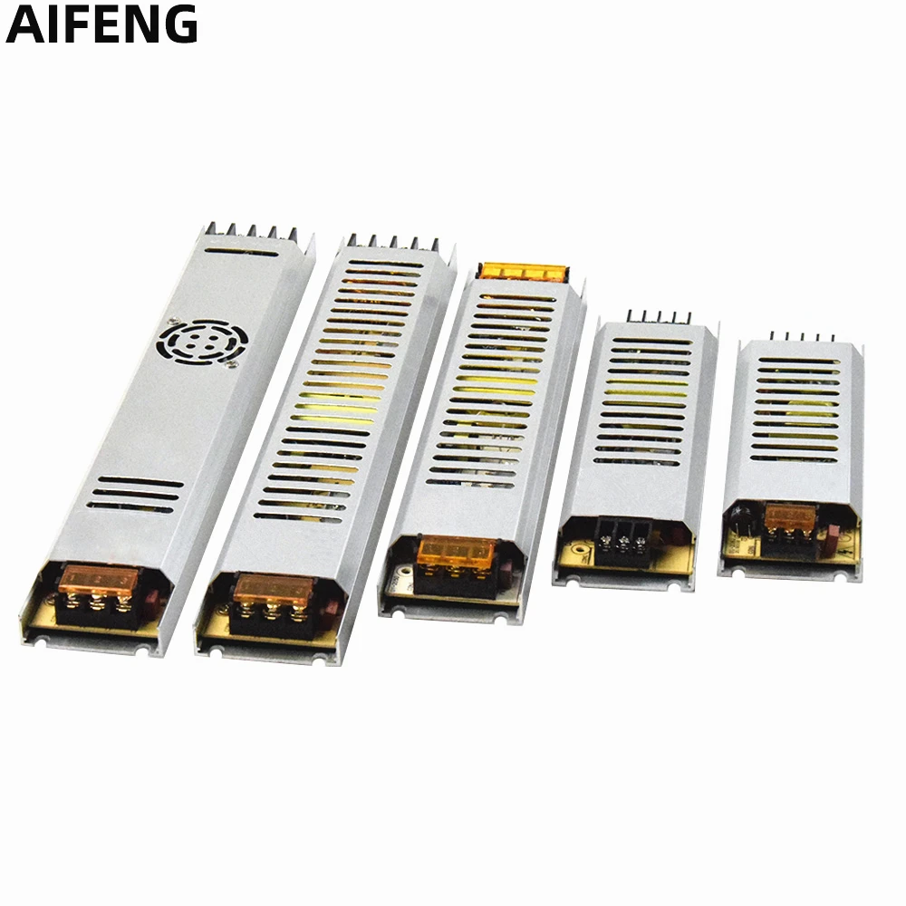 AIFENG импульсный источник питания AC 175 в 265 к DC 12 В 24 60 Вт 100 150 200 300 Светодиодный
