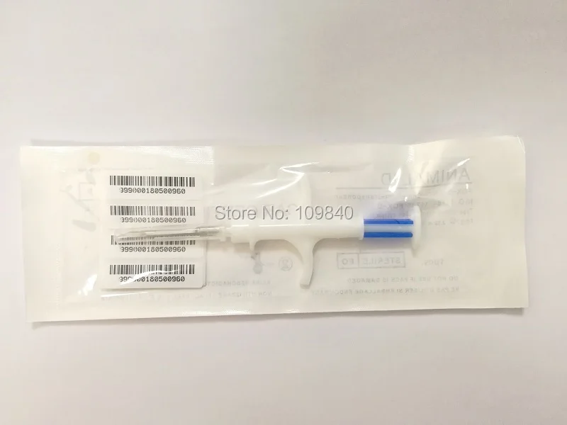10 шт. EM4305 чип ПЭТ микрочипы 1 4*8 мм ISO11784/785 FDX B шприц тег для кошки собаки змеи