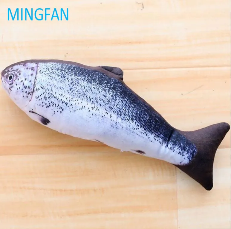 Игрушка для кошек MINGFAN, рыба, плюшевая игрушка для домашних животных, игрушки для собак, игрушки для кошек, забавная Подушка для сна, мята, кошачья мята, укус, игрушки Tsui, 1 шт., H999