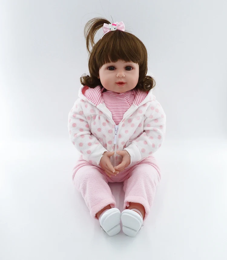 

DOLLMAI 55 см 3/4 силиконовые конечности + тканевое тело Детская кукла одежда кошка одежда Кукла Принцесса Девочка новорожденный для девочек лучш...