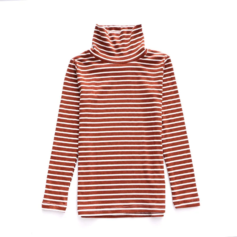 Детская футболка для мальчиков и девочек Осень зима 2017 новая Корейская водолазка