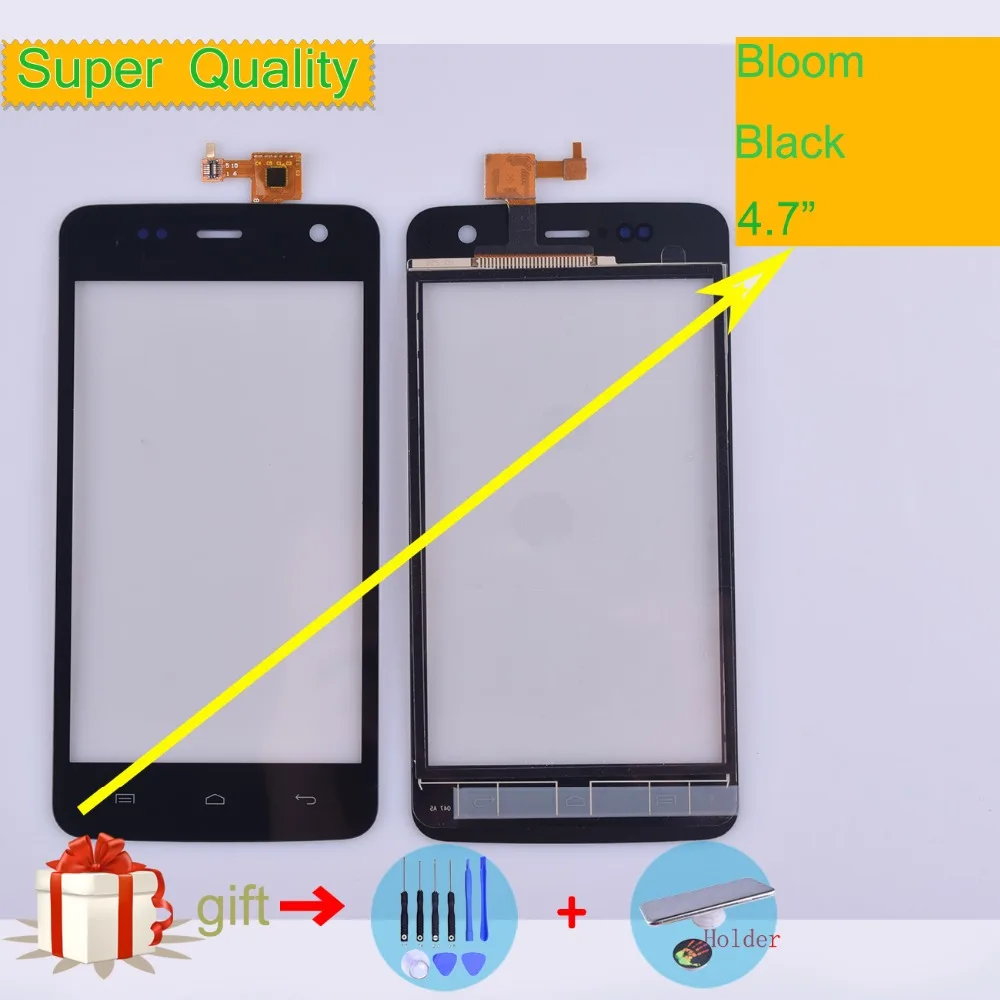 

For Wiko Bloom Touch Screen Panel Sensor Digitizer Front Outer Glass Touchscreen For Wiko Bloom Touch Panel Black Replacement