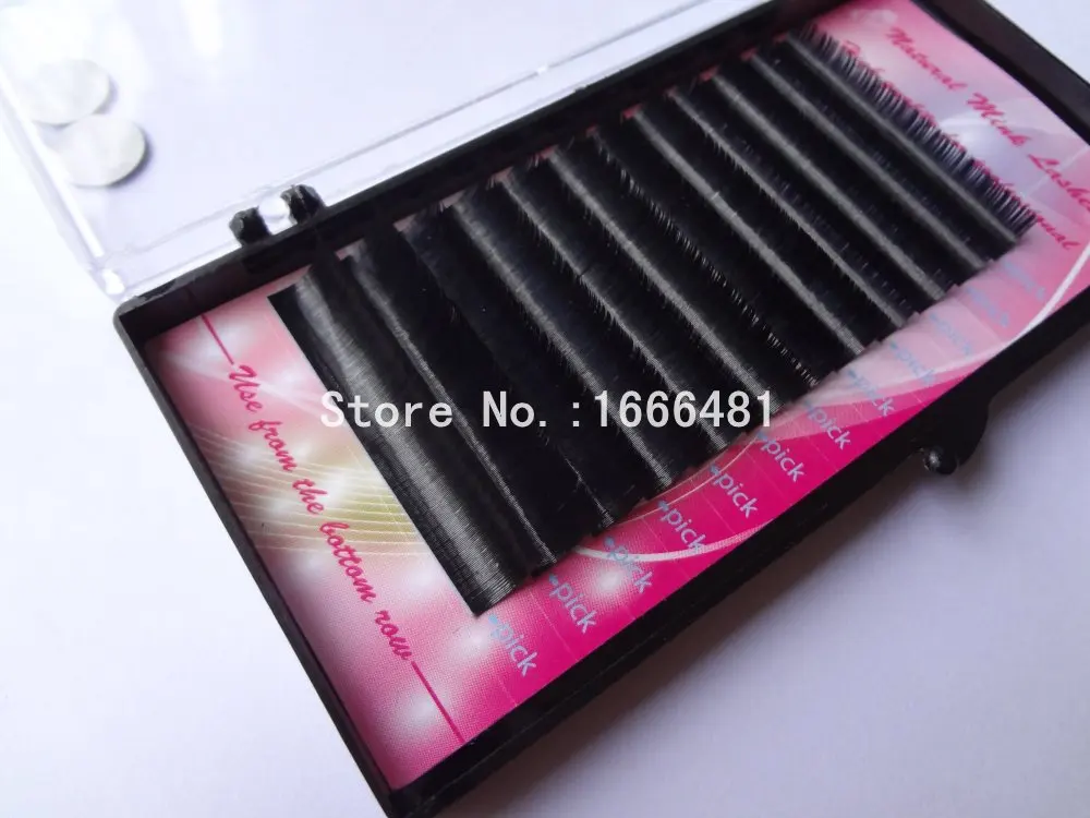 5 лотков/лот эллипс плоские накладные ресницы мягкие тонкие кончики корни новые