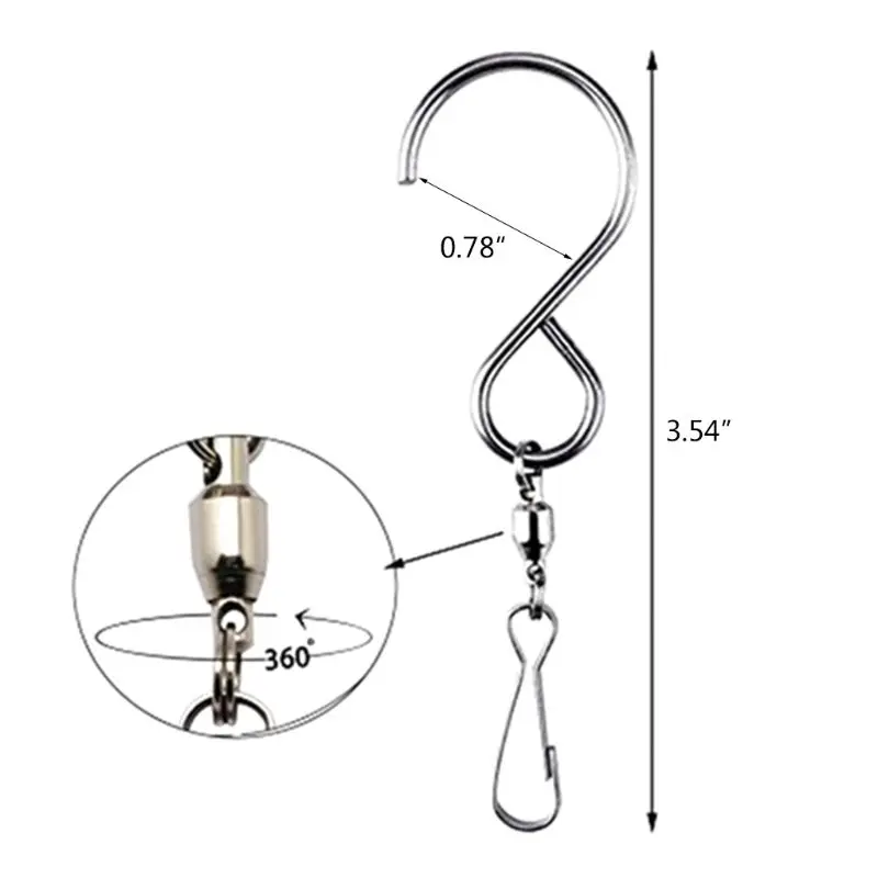 Многофункциональный светодиодный Колокольчик из нержавеющей стали вращающийся