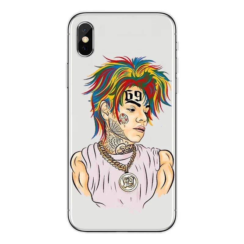 Хип хоп рэппер Tekashi 69 6ix9ine тонкий силиконовый мягкий ТПУ чехол для телефона iPhoneX 8