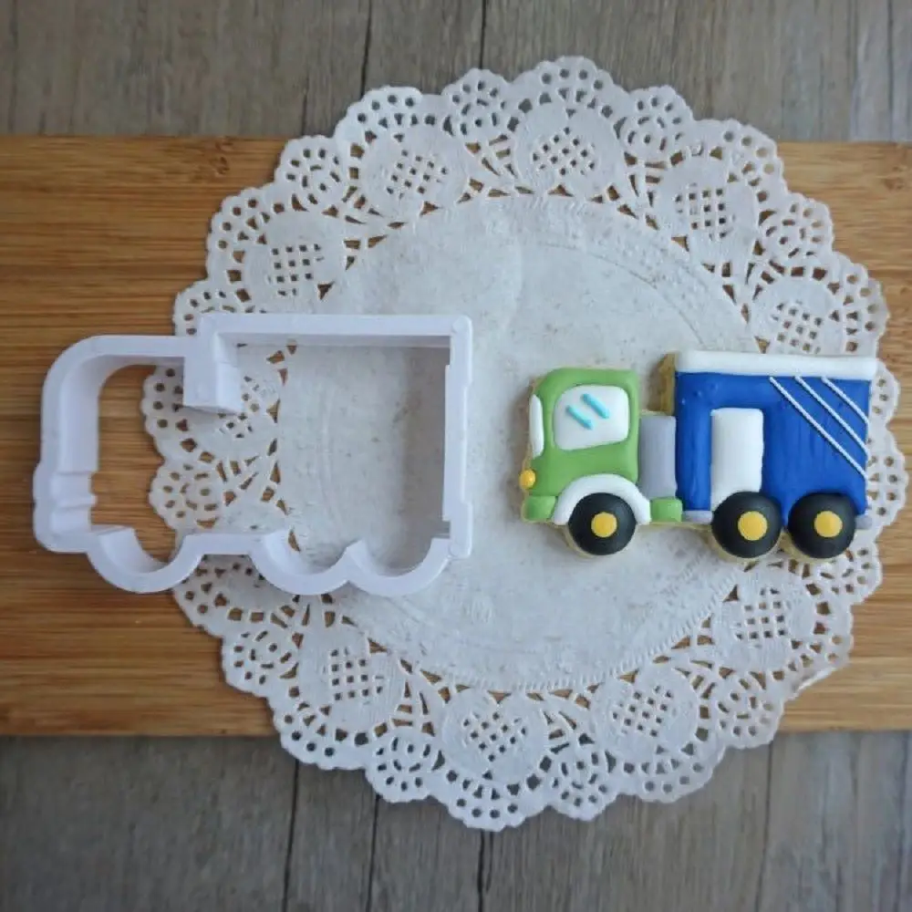 8 шт. мультяшный автомобильный ремешок для печенья мастики форма тиснения