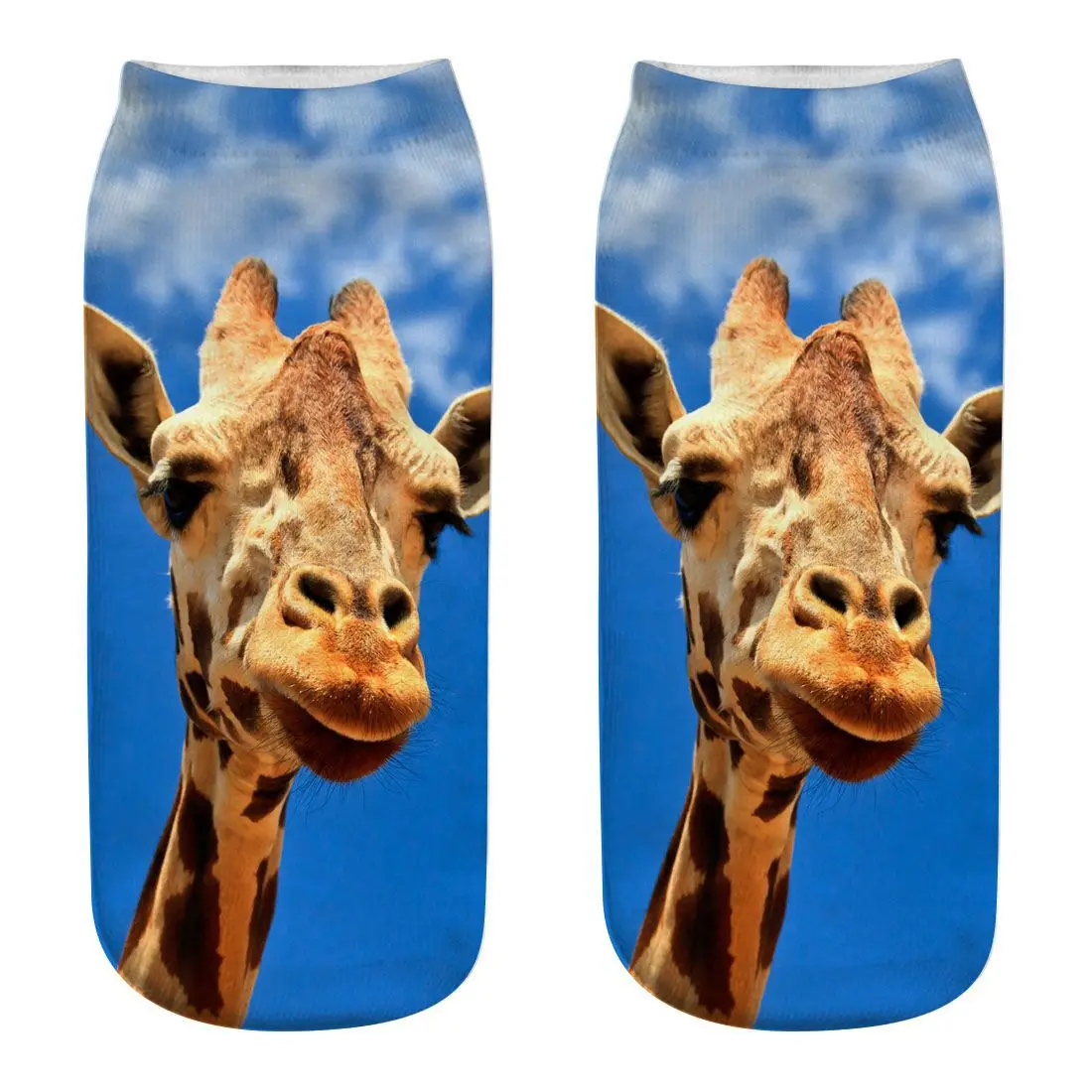 Женские повседневные носки с 3D рисунком жирафа 1 пара новинка 2019 | Женская одежда