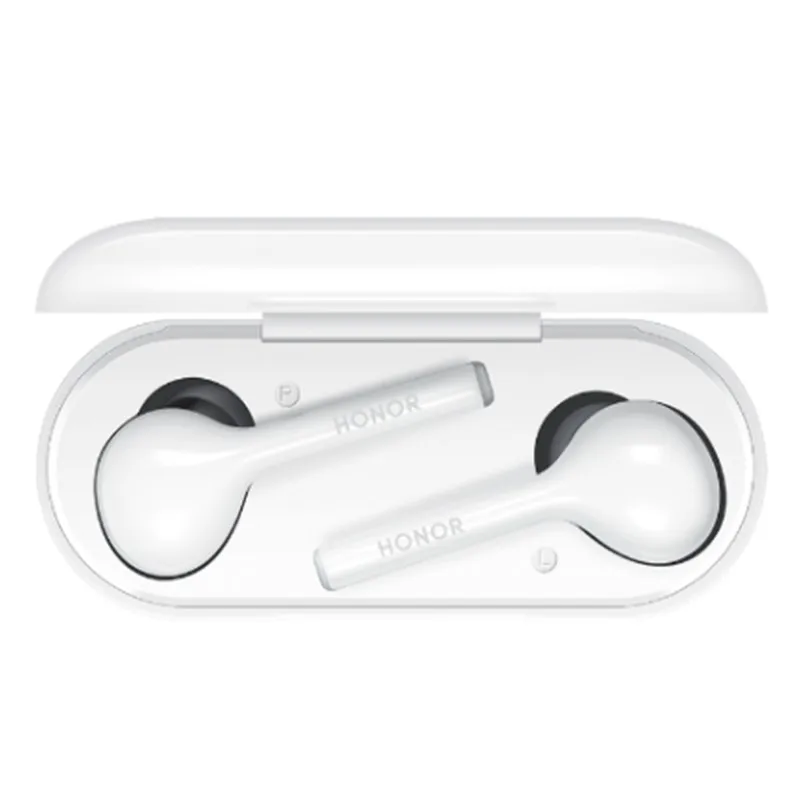 Белый Huawei Honor Flypods Lite Беспроводные Наушники Hi-Fi водонепроницаемые IP54 управление беспроводным зарядным устройством Bluetooth 4,2 - Цвет: Белый