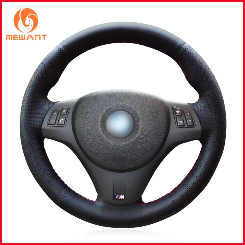 MEWANT черный чехол рулевого колеса автомобиля из искусственной кожи для BMW M3 2009 2010
