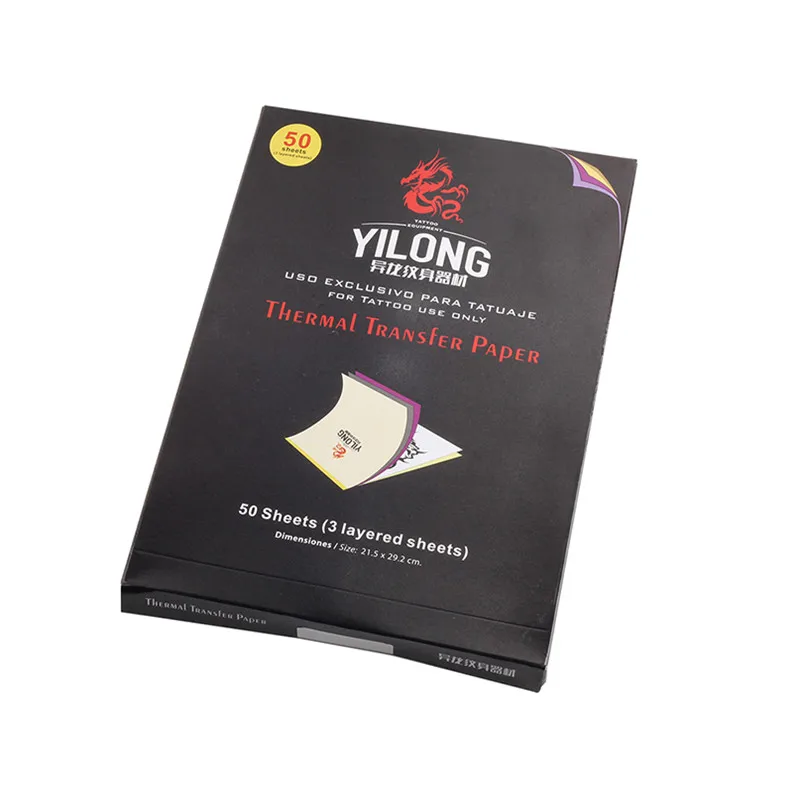 

50Pcs 3 Layers Tattoo Transfer Paper Tattoo Supplies Carbon Thermal Transfer Paper Tattoo Stencil Copy Tracing Paper Accessory