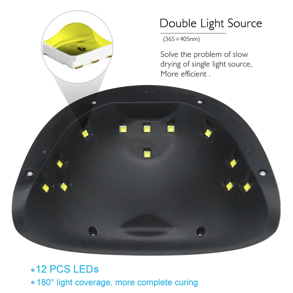 36 Вт Светодиодная лампа для ногтей УФ Сушилка всех гель лаков отверждения сенсор