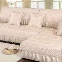 european luxury cozy anti skid sofa cushion leather sofa cover sofa towel pillow armrest cushio custom made