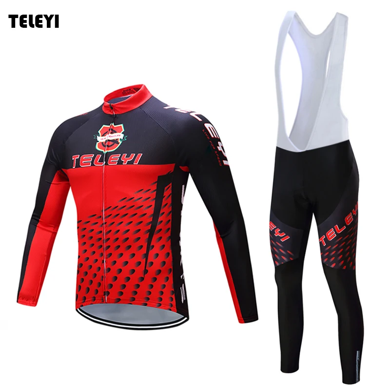 Комплект одежды TELEYI мужской для велоспорта трикотажная куртка с длинным рукавом