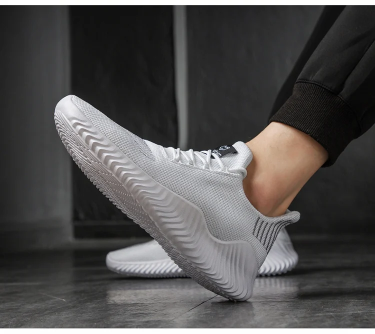 Кроссовки мужские дышащие Flyknit мужские s Легкая спортивная обувь уличный большого размера Masculino Adulto поддержка прямой доставки 39-47