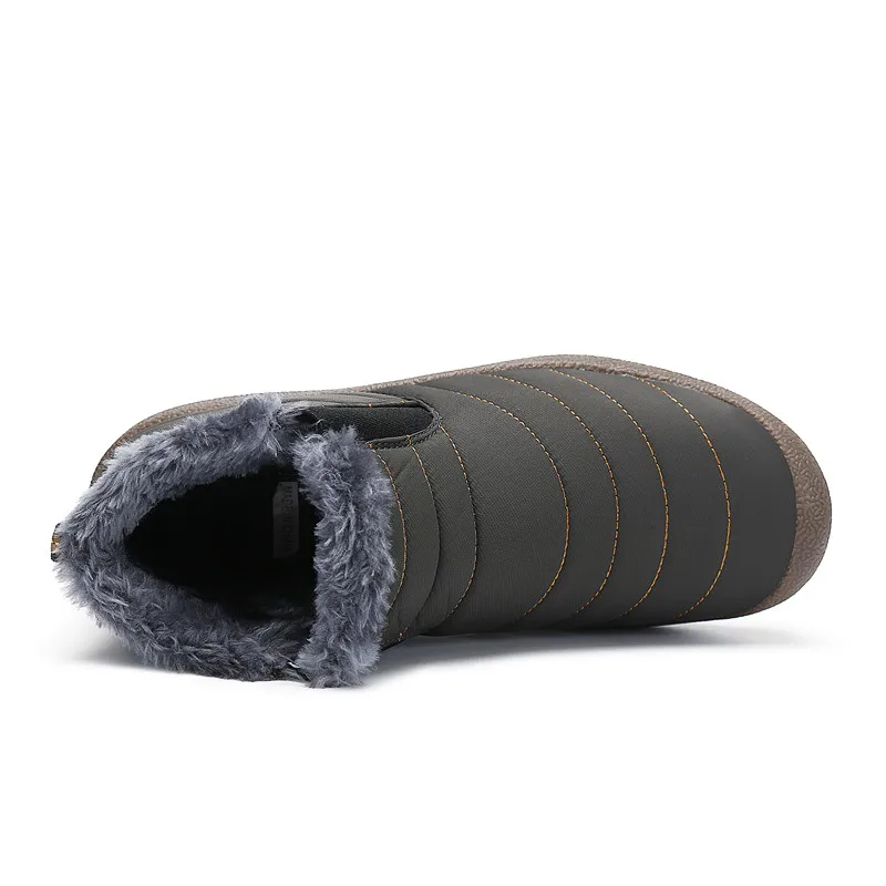 Рождественская модная зимняя обувь; мужские уличные зимние ботинки; водонепроницаемые ботильоны; Zapatos De Hombre; нескользящая Мужская обувь; большие размеры