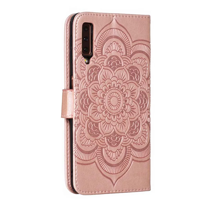 Ювелирное из искусственной кожи чехол для samsung Galaxy A51 10 20 20e 30 40 50 70 10s 20 цветок кожа+ мягкая ТПУ подставка флип чехол Крышка
