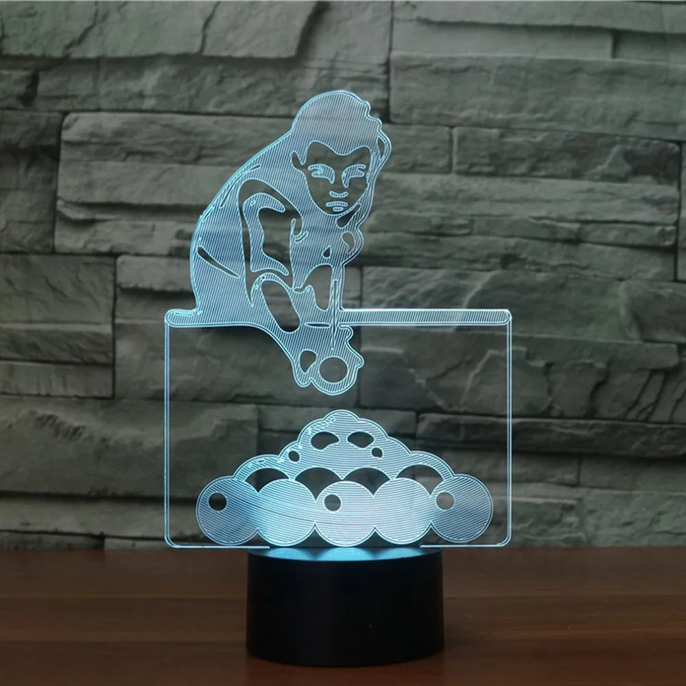 Beauty Shaped 3D Led Lamp Art Wall Decor For Christmas Party Birthday Kid's Room Wedding | Лампы и освещение
