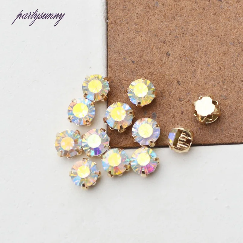 PF 6 мм 100 шт./лот Коготь Горный Хрусталь Ручной Работы Рукоделие Кабошон Ювелирных