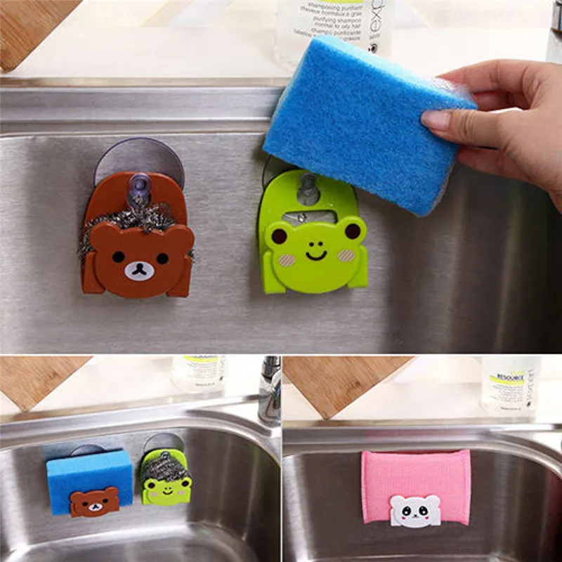 1 шт. держатель губки с присоской для мыла|sponge holder|dish sponge holdercloth holder |