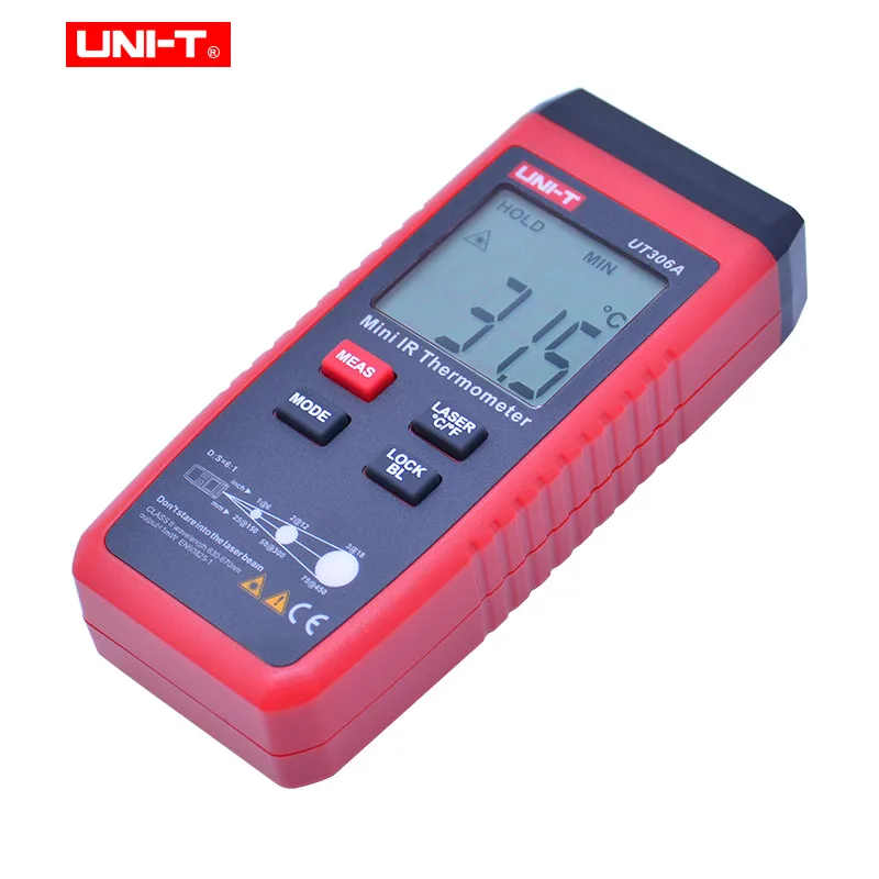 UNI T UT306A Бесконтактный цифровой лазерный ИК инфракрасный термометр для измерения